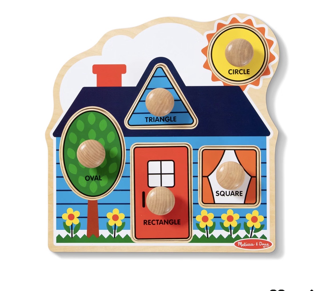 Wooden Peg Puzzles (Large Knobs)