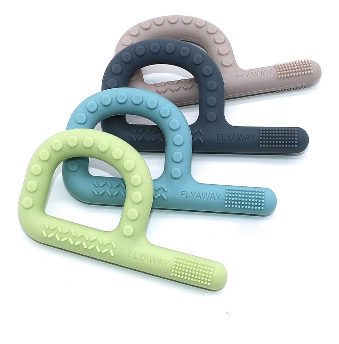 Food-Grade Silicone Teethers (Varied Textures)