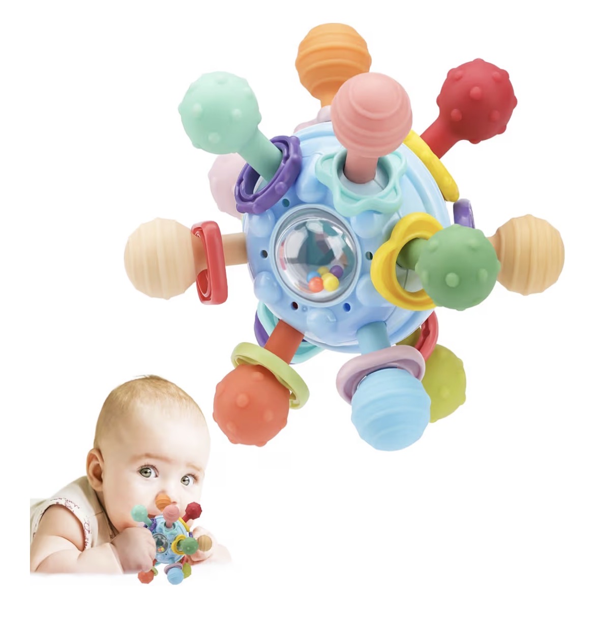Food-Grade Silicone Teethers (Varied Textures)